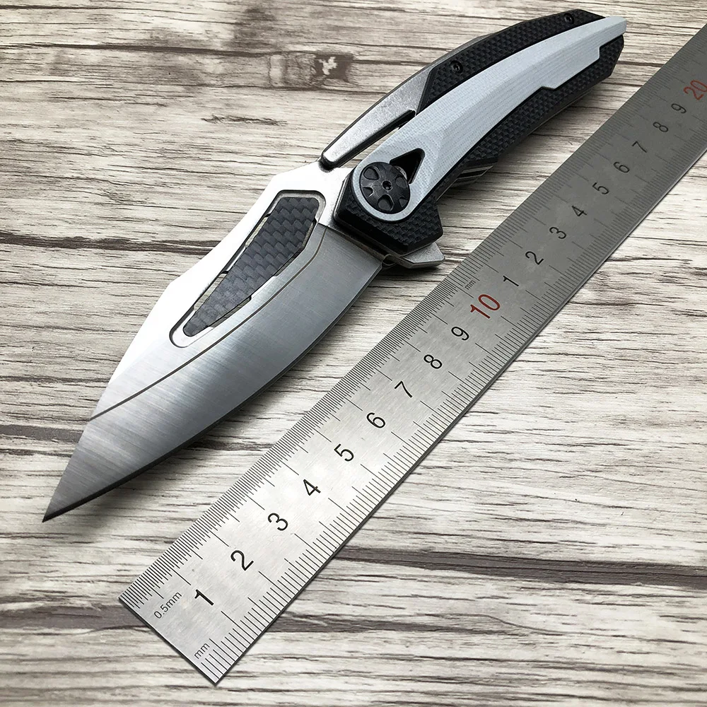Тактический складной нож ZZSQ ZT 0999 ZT0999 D2 сталь + углеродное волокно лезвие с ЧПУ