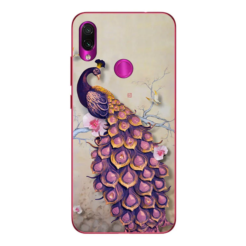 Geruide 6.3 For xiaomi redmi note 7 Case Cover, Printed Soft Silicon TPU Back Cover Case For xiaomi redmi note 7 pro Phone Cases