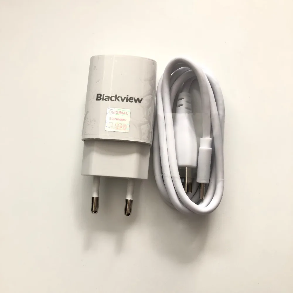Новое оригинальное зарядное устройство для путешествий Blackview BV7000 + кабель USB Type C