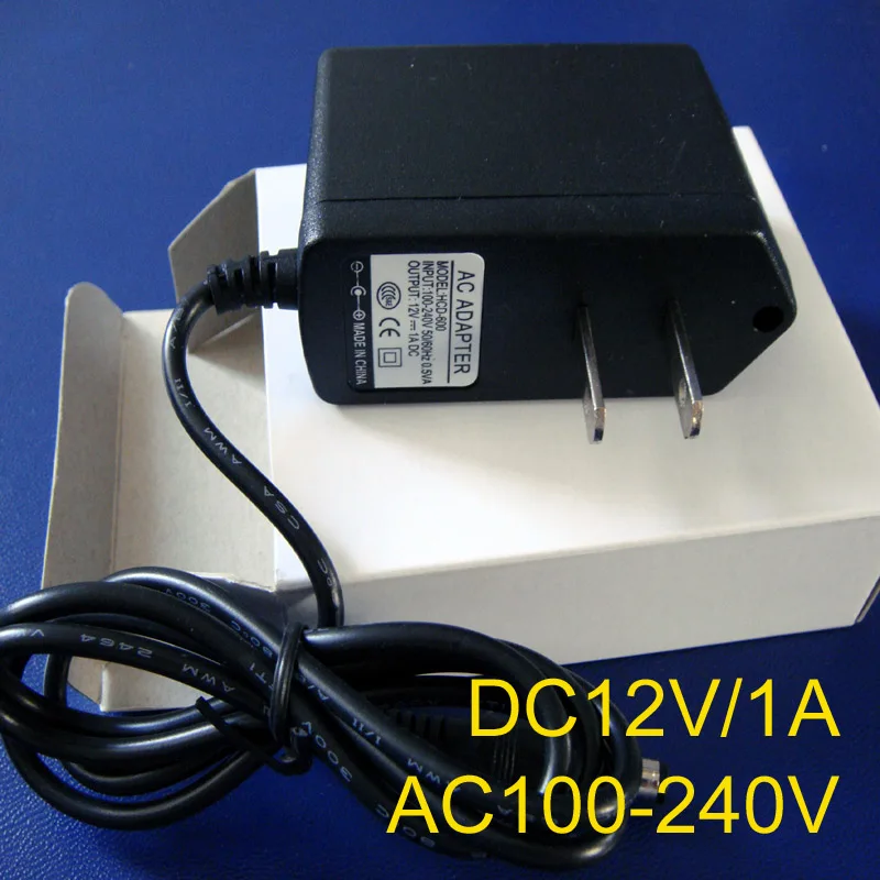 Высококачественный AC100 240V to DC12V 1A конвертер адаптер импульсный источник питания