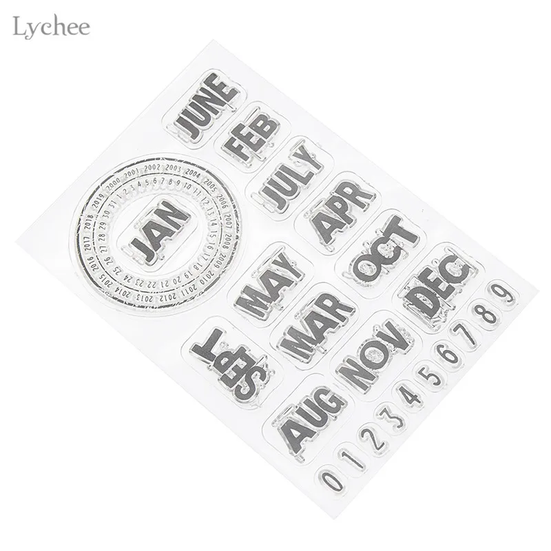 Lychee Month Calendar Clear Stamps Scrapbook DIY Photo Cards Rubber