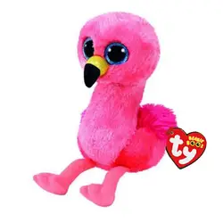 Ty бини Боос милые животные Gilda Фламинго плюшевые игрушки куклы Рождественский подарок