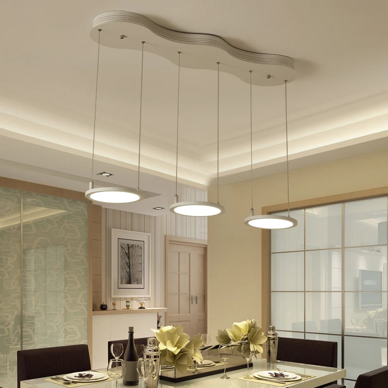 

led chandelier Restaurant Chandelier bar lamp Nordic modern dining room three simple lamps study cafe chandelier