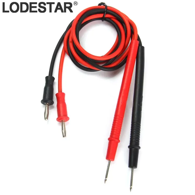 

LODESTAR LA04020 1 Pair Universal Multimeter Lead Probe Banana Plug 2mm Probe Black and Red