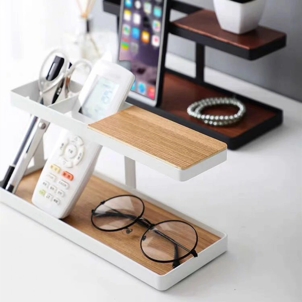 Universal Desk Phone Holder Stand Storage Shelf Office Desktop