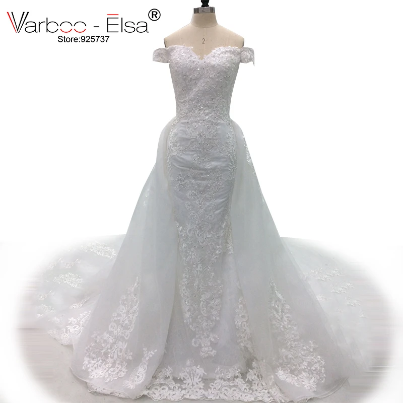 VARBOO_ELSA Vestido De Noiva высококачественное Элегантное свадебное платье белая кружевная