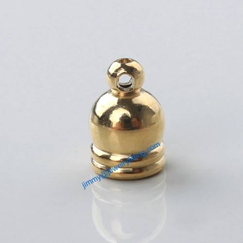 1000pcs jewelry finding Metal End caps for laether cord crimp end cap
