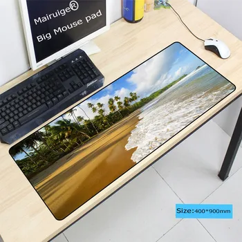 

Mairuige Beach Palm Large Gaming Mouse Pad Locking Edge Mousepad Speed/Control Mouse Mat For CS GO League of Leg Dota 11 Size