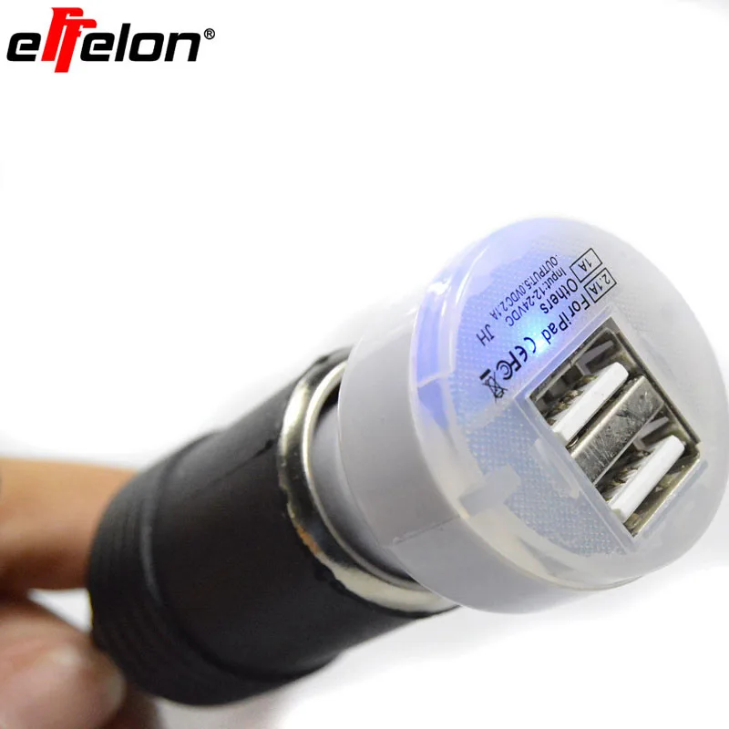 Effelon New 5V 2A Dual USB 2 port Car Charger Auto USB Universal