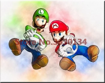 

Diamond Embroidery Cartoon Pattern Crafts Diy Diamond Painting Cross Stitch Mario 5D Full Diamond Mosaic Kits