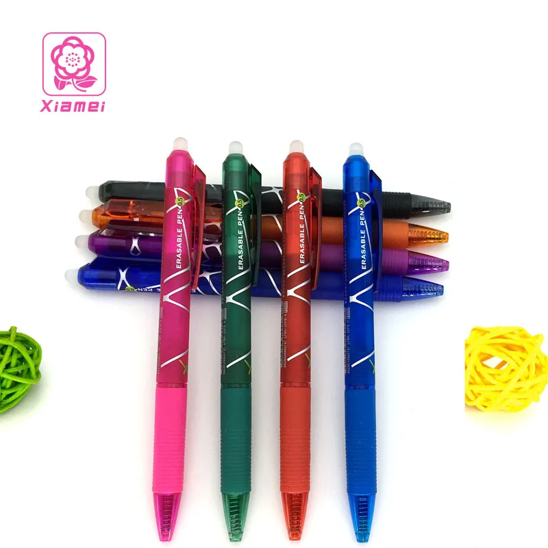 Xiamei Стационарный магазин 4 шт. стираемый гель чернильная ручка Студенческая синяя гелевая ручка 0,5 мм стирающиеся ручки офисные школьные принадлежности разноцветный