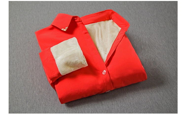 Женские осенние зимние теплые блузки, Топы Blusa Camisa Femininas, хлопковая плотная Вельветовая белая рубашка с длинным рукавом, фланелевые рубашки, плюс 4XL