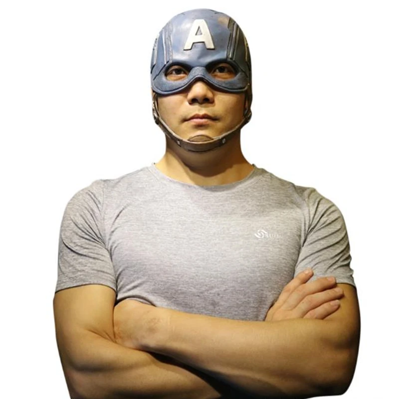 

Captain America Mask Cosplay Halloween Prom Mask Latex Mask Prop
