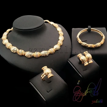 

Yulaili 2017 Wholesale Cheap Gold Plating Fashion Jewelry Distinctive Jewelry Set