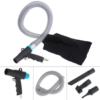 

Pneumatic Blowing Dust and Vacuuming Dual-use Gun Suction Gun with 90cm Air Tube and 3pcs Nozzles for Vacuuming and Dust Removal