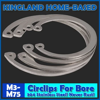 

M3-M75 Bevelled Spring Retaining Rings Jump Ring Circlips For Hole Bore 304 Stainless Steel