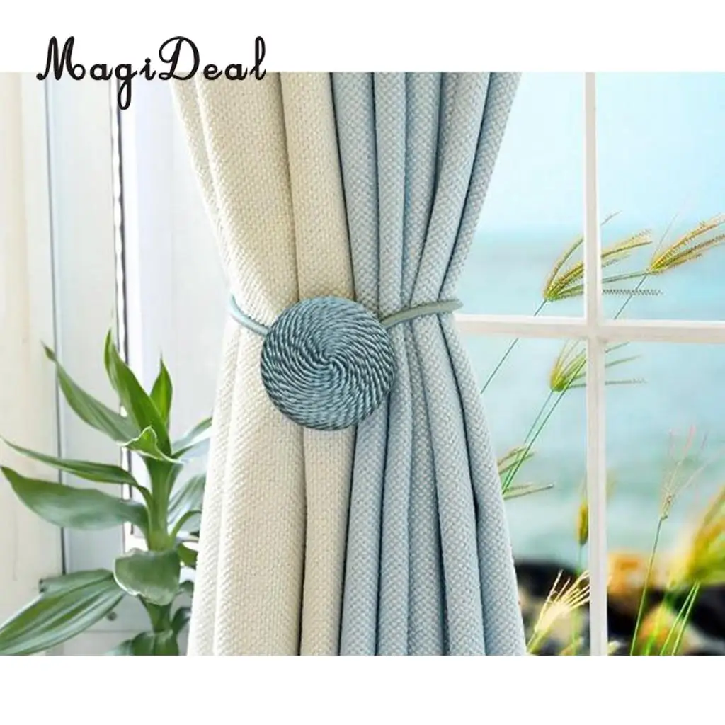 1 Pair Magideal Nordic Simple Style Magnetic Curtain Blind Buckkle Clips Tiebacks Holder