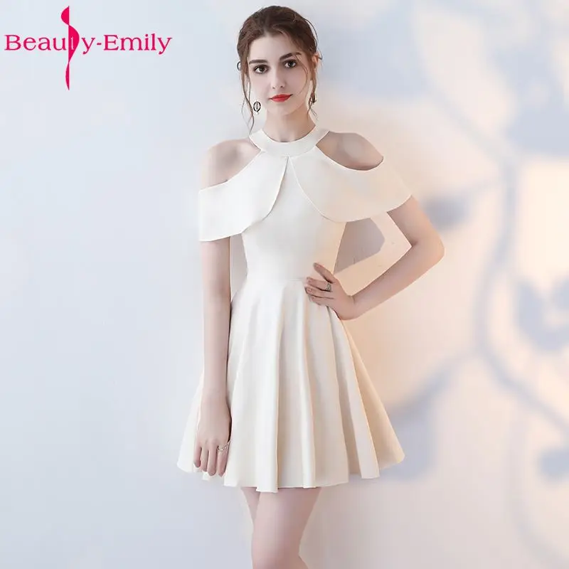 Beauty Emily черные красные А-образные короткие сексуальные платья для выпускного вечера платья для выпускного вечера с круглым вырезом без рукавов официальные платья