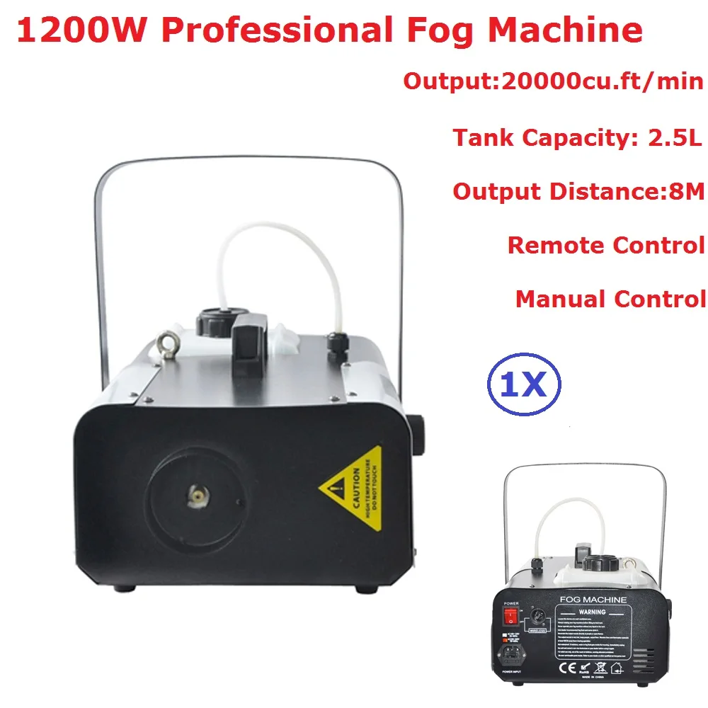 1XLot Free Shipping 1200W Fog Machine Remote Control+ Manual Control