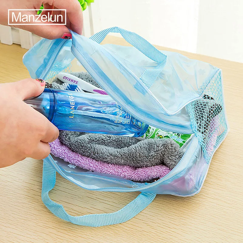 

Flower Printing Portable Makeup Cosmetic Toiletry Travel Wash Toothbrush Pouch Organizer Bag Pvc Neceser Tasje Washing Bag