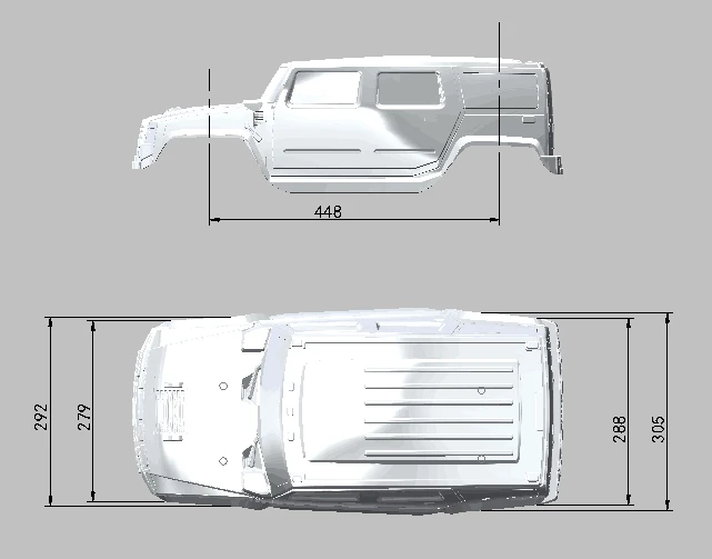 1/5 масштаб 4x4 BM тело только для 1/5 ROVAN большой Монстр RC грузовик