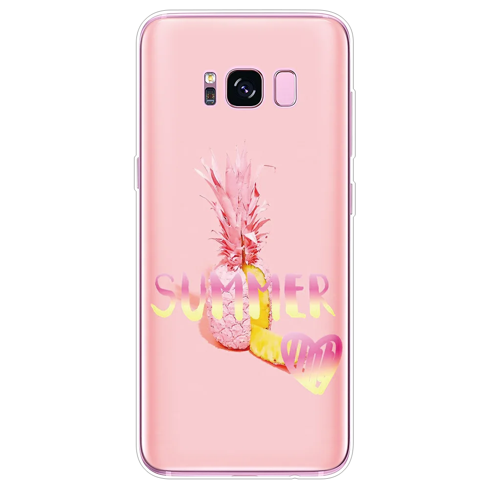 Чехол из ТПУ с ананасом для Samsung Galaxy A10 A30 A50 20e A40 A70 A3 A5 A7 2015 2016 2017 A6 A8 A9 Plus 2018 Star Note 8 9