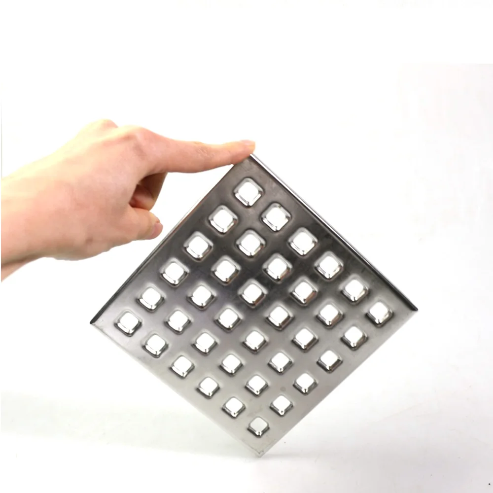 

Talea Stainless Steel Floor Drain Filtering Cover Square Floor Drain Bathroom Shower Drain Cover