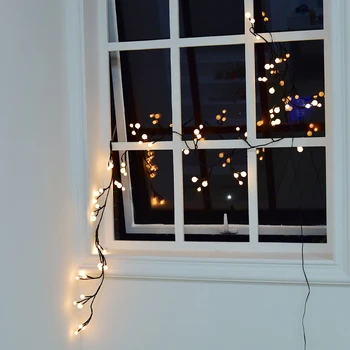 

2.5m 72-LED String Fairy Lights Bendable Warm White Globe Lamp with 8 Modes Memory Waterproof Christmas Wedding Decoration