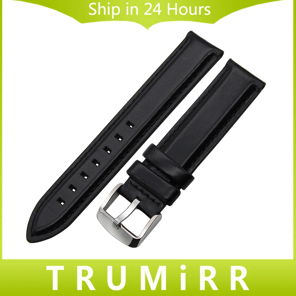 Top Layer Genuine Leather Watchband 13mm 18mm 20mm for Citizen Men
