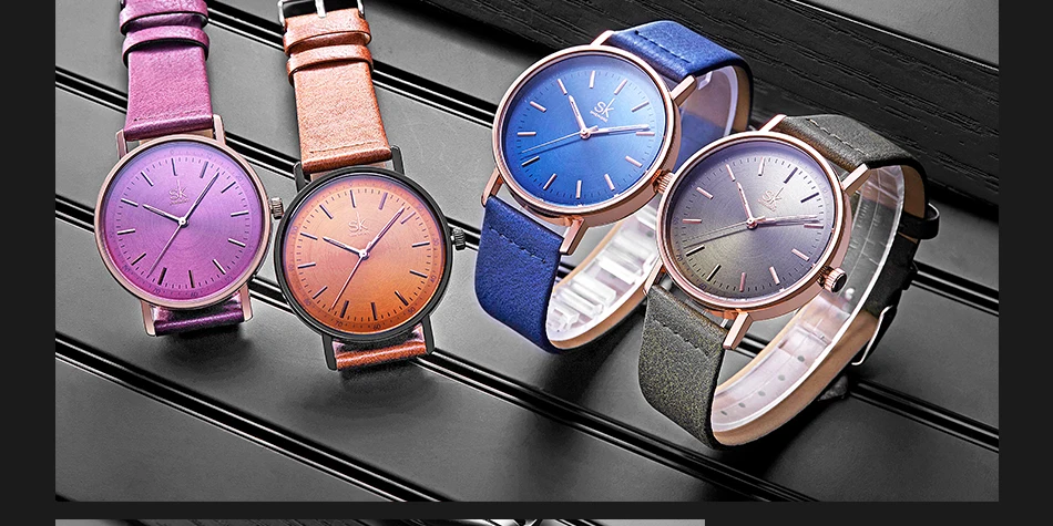 Shengke Лидирующий бренд Роскошные женские кварцевые часы кожаный ремешок для часов Reloj Mujer Модные женские наручные часы Relogio Feminino