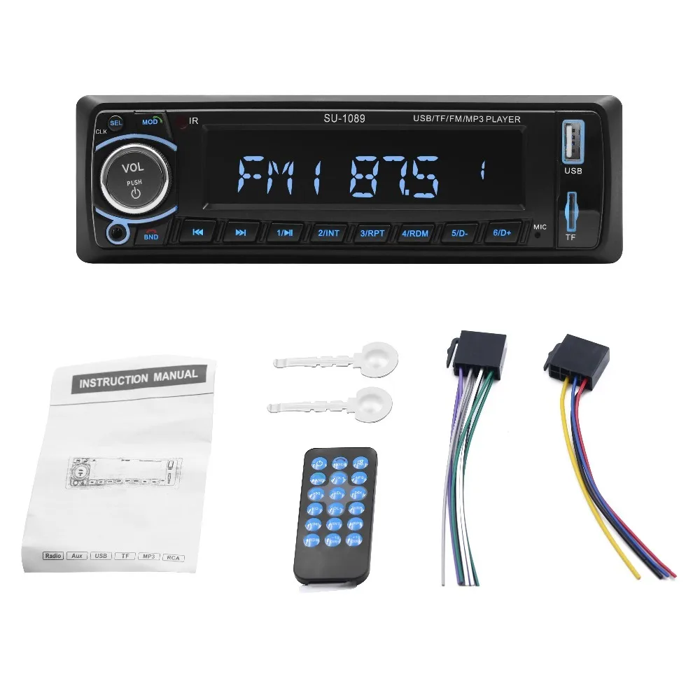 2019 новое автомобильное радио Bluetooth стерео в-тире 1 Din USB/AUX/FM/AM Универсальный вход
