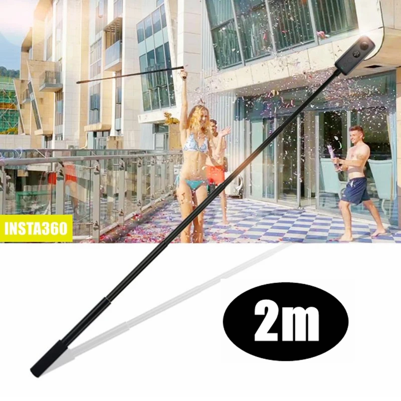 

2m Handheld Extendable Pole Monopod with Large Stable Tripod For Insta360 One X and One Selfie Stick 360 Camera Accessories