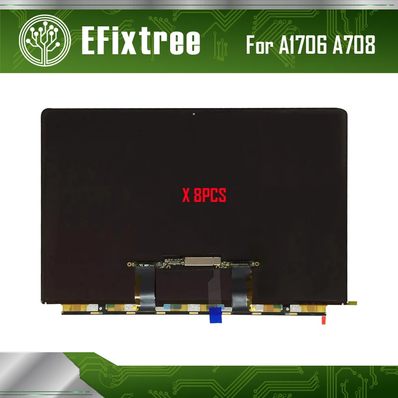 

8 pcs/Lot Original A1706 A1708 LCD Display Screen For Macbook Pro Retina 13.3"A1706 Screen Display 2016 2017 EMC 3163 EMC 3071