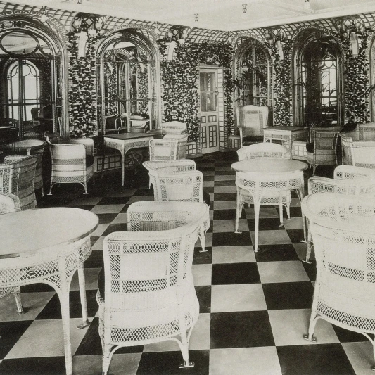 The Verandah Cafe of the Titanic Poster Print by Science Source (24 x 18)