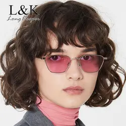 Модные солнцезащитные очки женские брендовые дизайнерские маленькие солнцезащитные очки в оправе Мужские Винтажные Солнцезащитные очки