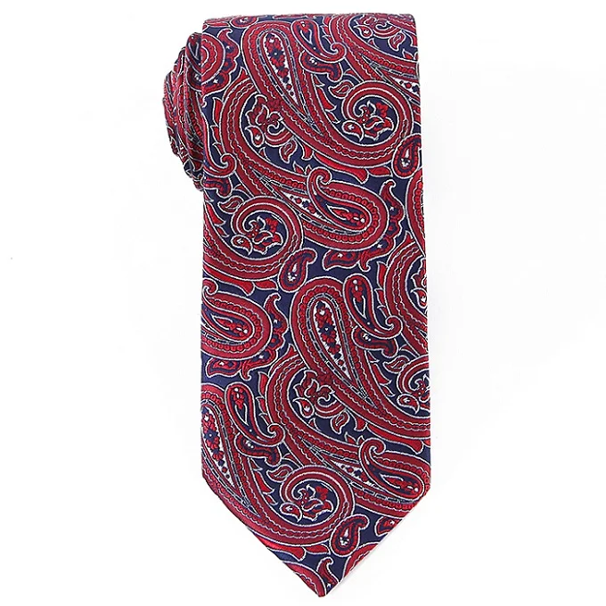 Портной Смит 1200 стежков 7,5 см мужские галстуки, новые мужские модные галстуки с узором пейсли, жаккардовые галстуки Corbatas Gravata, мужской деловой толстый галстук - Цвет: paisley tie PPT-010