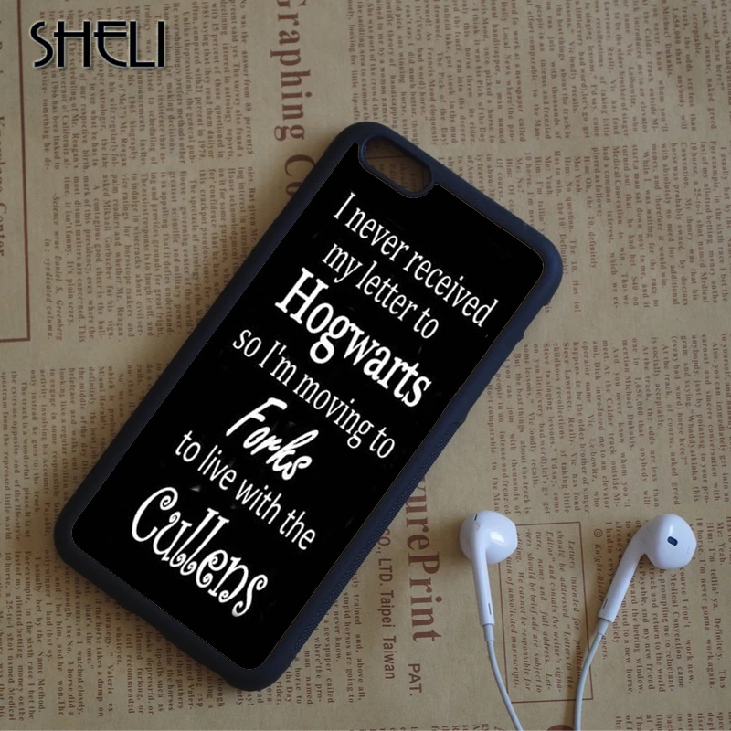 

SHELI Harry Potter Twilight Quotes cell phone protection case cover for iphone 4 4s 5 5s se 5c 6 6s 6 plus 6s plus 7 7 plus