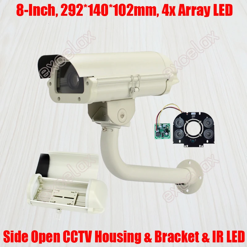 New Outdoor CCTV Box Camera Enclosure Weatherproof Housing With Housing Bracket 