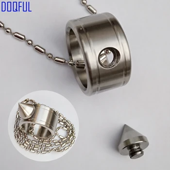 

50pcs/lot Self Defense Stainless Steel Finger Ring Bead Chain Survival EDC Tactical Weapons Protective Fashion Jewelry Wholesale
