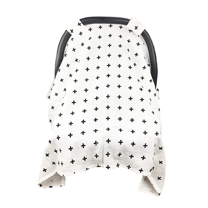 Baby Stroller Accessories Muslin Blanket Car Seat Cover Sunshiled Sunshade Safety Basket Cart Cradle Cap Visor Sun Canopy