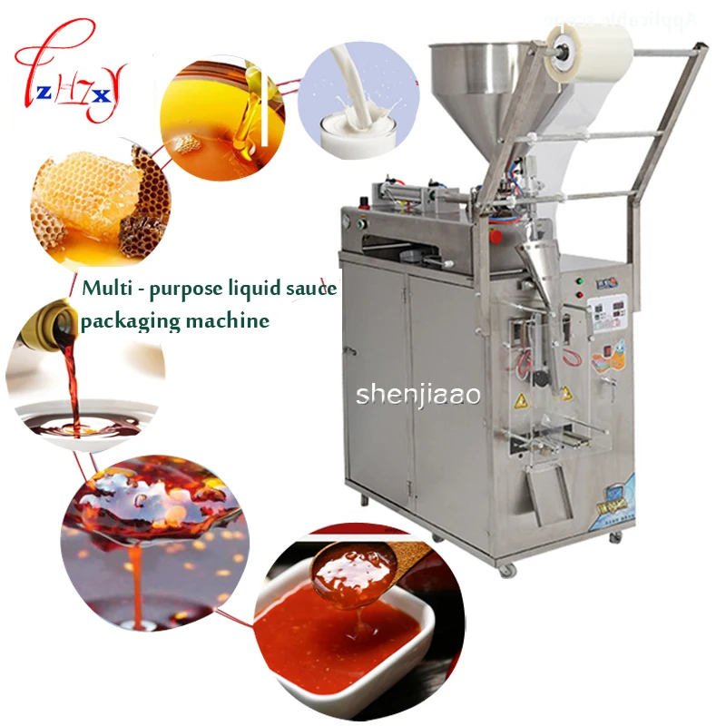

Automatic liquid packaging machine Sauce Seasoning sealing machine Honey liquid wine chili oil filling machine 220V/110V
