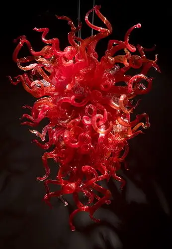 

Red Crystal Decorative Handmade Blown Murano Glass LED Hanging Chandelier