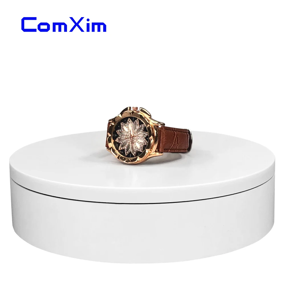

ComXim 20cm White Black 220V Bidirectional Random Fixed Speed 30sec/lap Photographing Automatic Rotating Electric Turntable