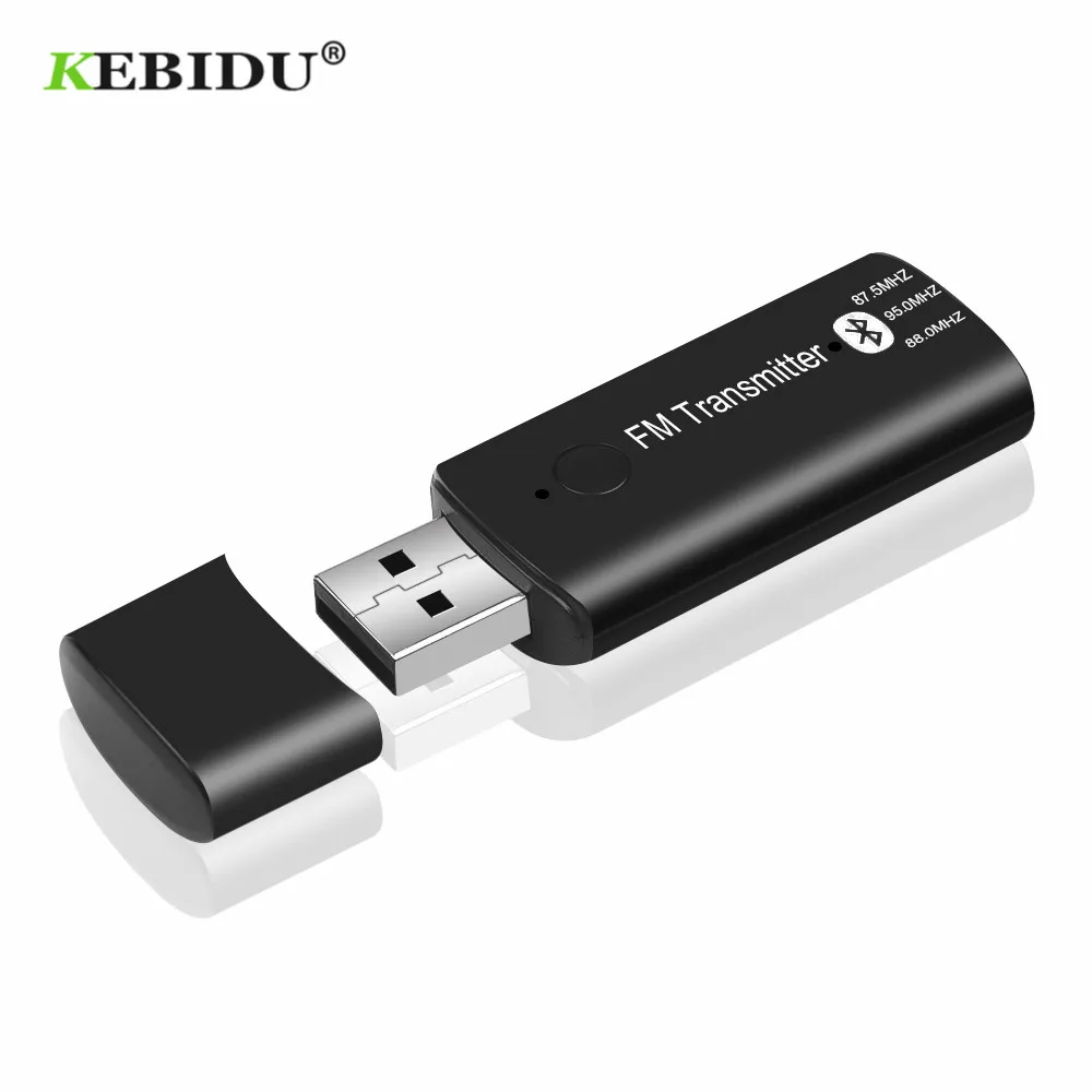 Автомобильный USB передатчик KEBIDU, Bluetooth, 3,5 мм, Bluetooth, 5,0, EDR, беспроводной адаптер, FM автомобильный комплект, Handsfree, для iPhone, samsung, Android