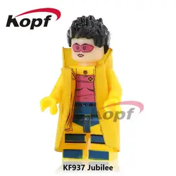 Kf937 Super Heroes пользовательские печатные Jubilee Человек-паук страшно маска Зажимы norrie X-Для мужчин здания Конструкторы кирпич модель Детский