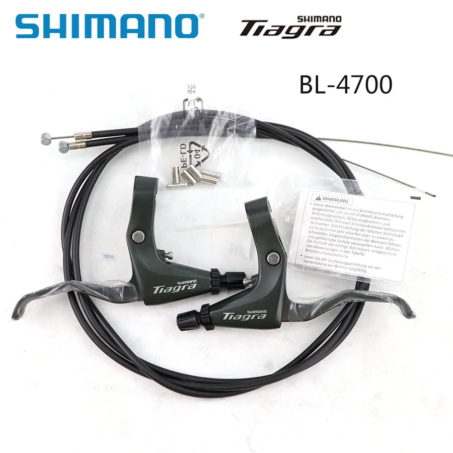 Shimano Tiagra BL-4700 10S плоские тормозные рычаги Дорожный велосипед Велоспорт V Тормозной рычаг набор содержит Т-образный кабель и корпус