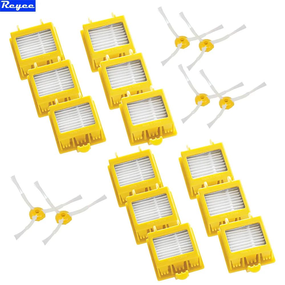 

Free post New Filters Yellow HEPA Filter and Side 3 armed Brush for iRobot Roomba 700 Series 760 770 780 790 Cleaner Tools Set