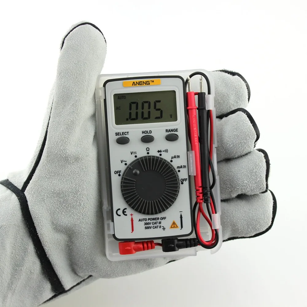Новинка 2019 1 шт. карманный цифровой мультиметр AN101 AC/DC Автоматический Портативный