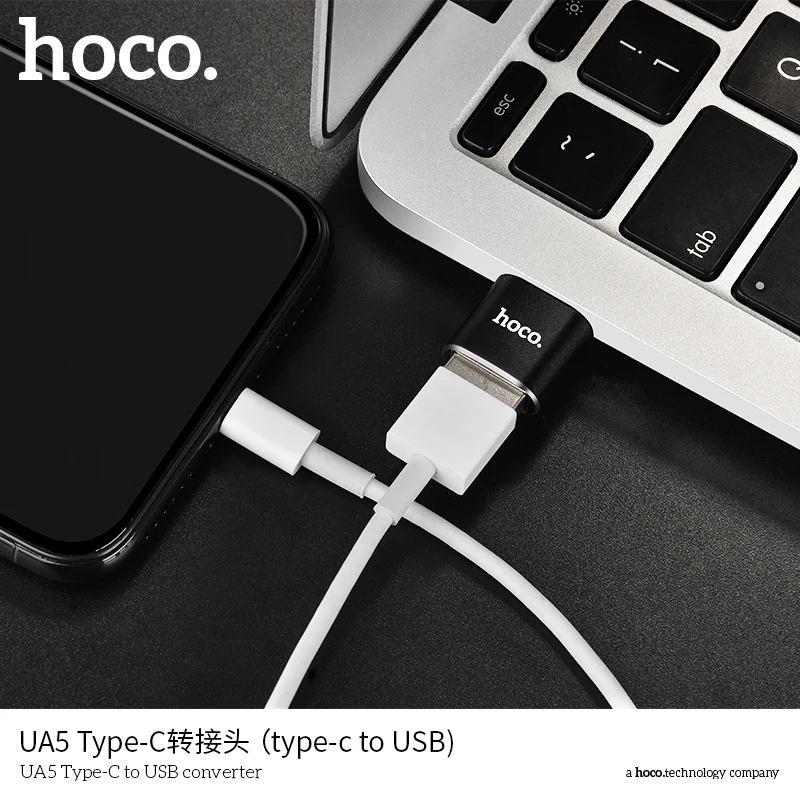 HOCO USB конвертер адаптер OTG Micro к type-C, Micro к Lightning, USB к type-C, type-C к USB адаптеры для телефона планшета