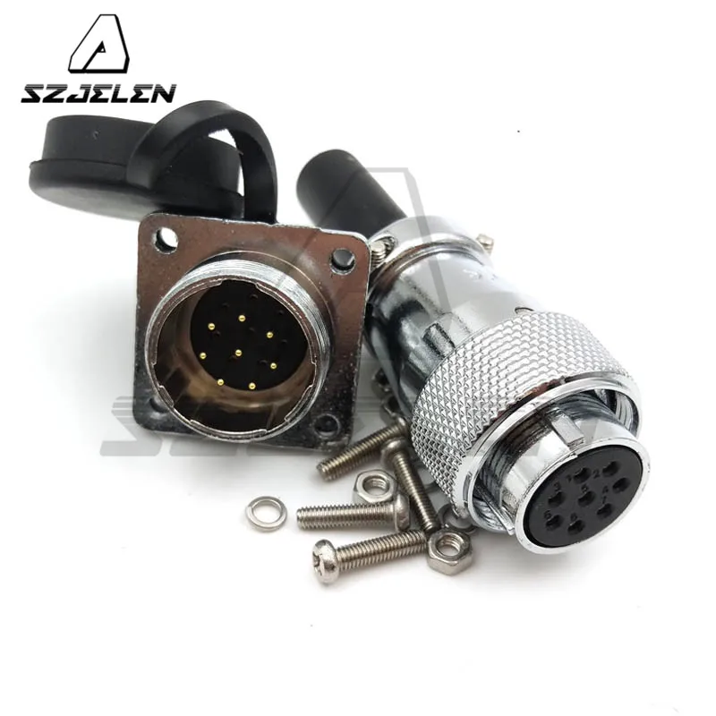 WF16 Waterproof 8 pin connectors, 8 pin plug connector(male), 8pin